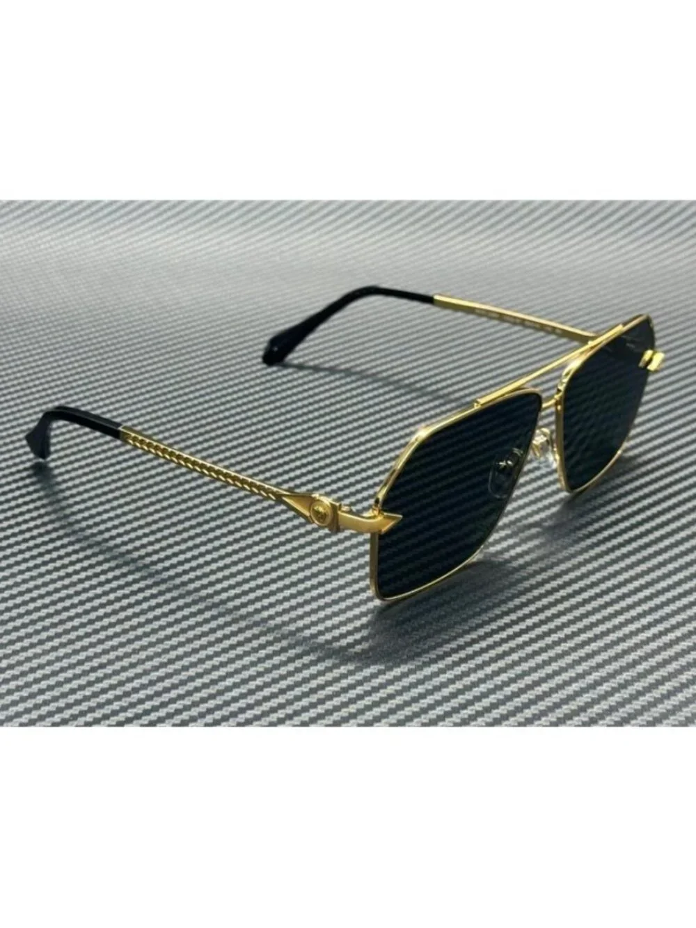 New Versace Men Gold Sunglasses 63-10-140
